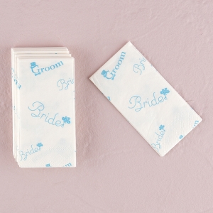 Bride and Groom Wedding Tissues in traditional 