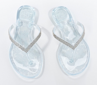 clear flip flops