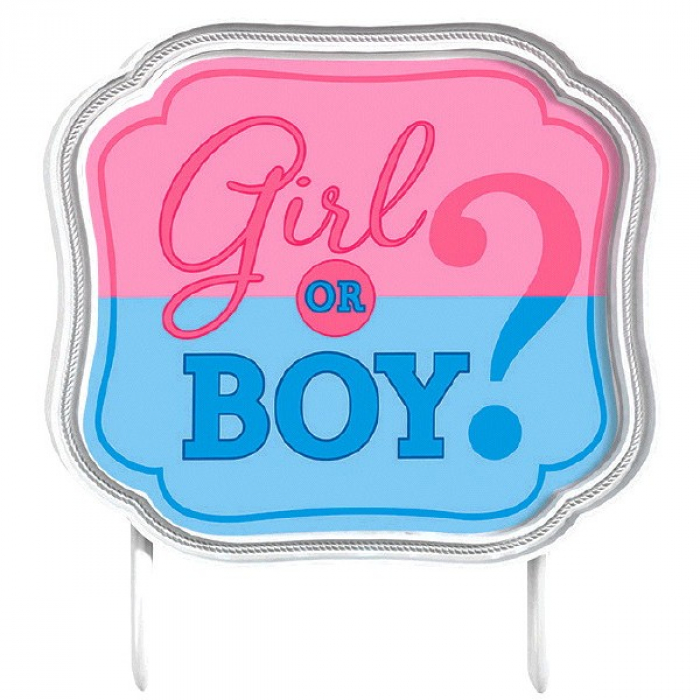 Boy girl cake store topper