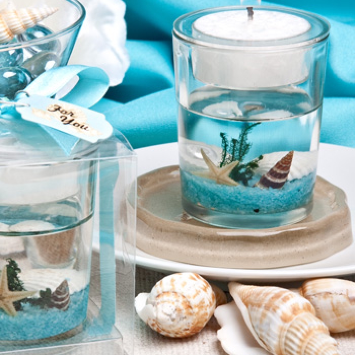 Stunning Beach-themed Candle Favor | Print Canada Store