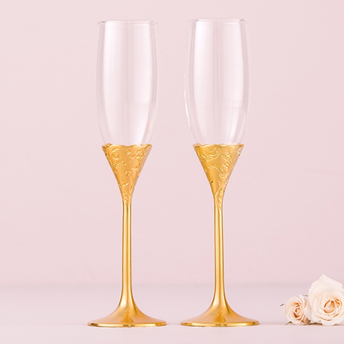 Roue Gold EngravedtWedding Toasting cheapest Flutes - Champagne Flutes - CustomtWedding Toasting Flutes - Wedding Keepsake - Anniversary - Reception