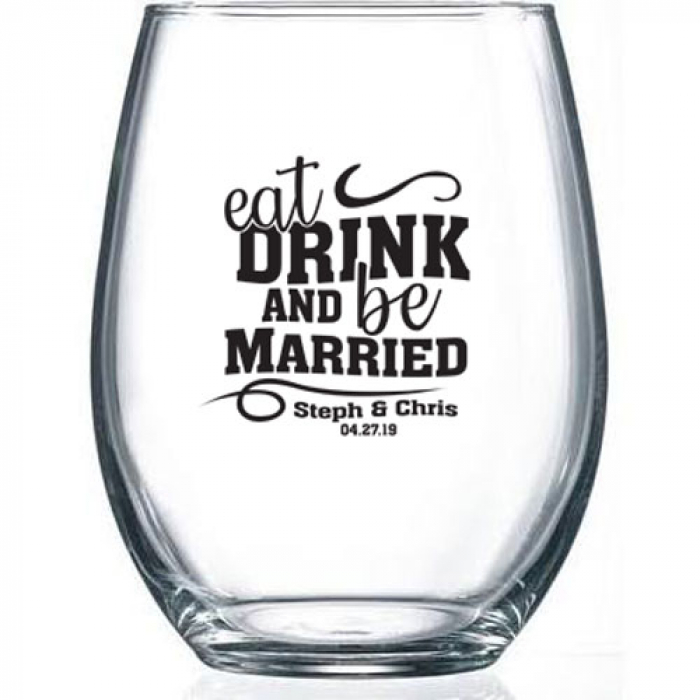 Stemless wine deals glasses personalized