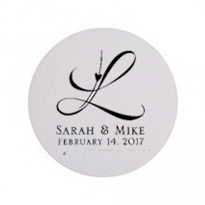 Monogrammed cardboard coasters sale